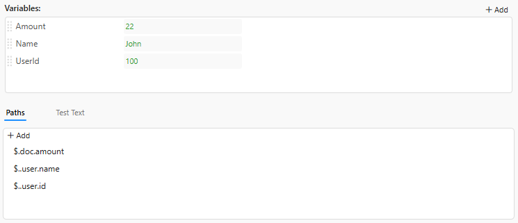 JSON path sample