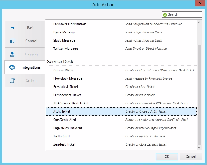 Create alerting Script
