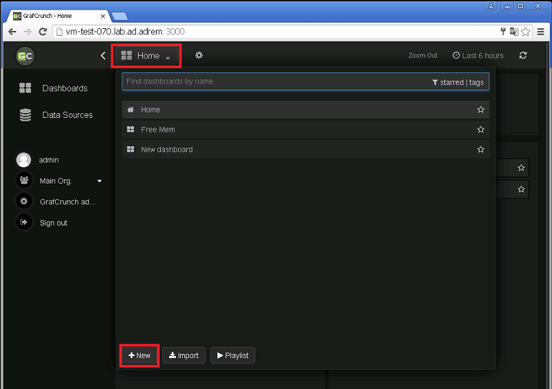 New Dashboard