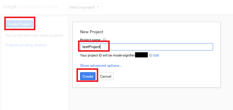 Create Project