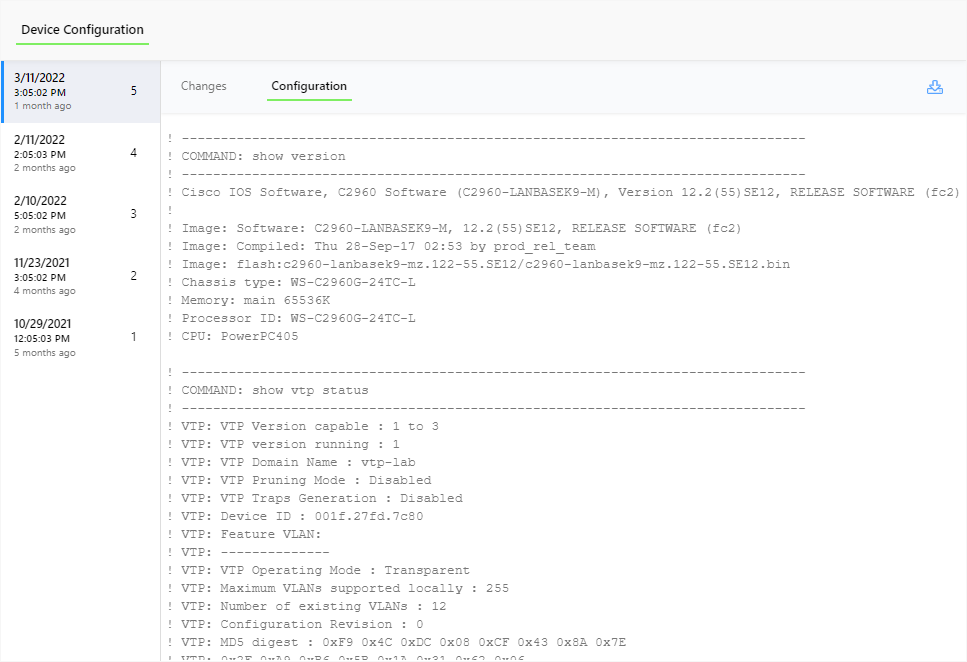 Device Configuration