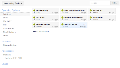 Monitoring Packs Manager